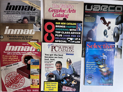 Lot Vintage PC Electronic Equip Catalogs Inmac Selective UARCO 1990 1991