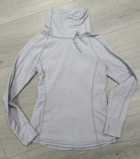 Kyodan Jacket Petite Small Lilac turtle Neck Active Thumbholes pullover