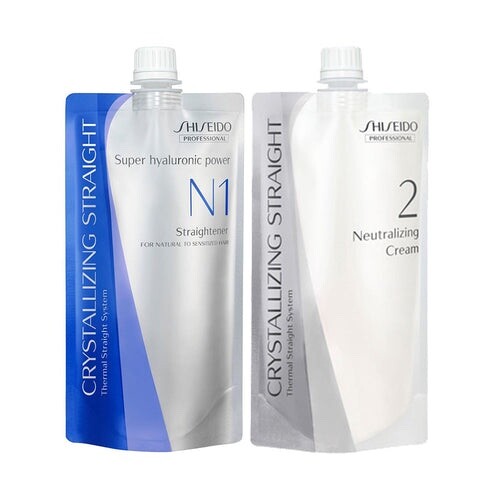 Shiseido Straightening Cream Set N1 + 2 SET Natural Hair 400g - FREE POSTAGE - Picture 3 of 3