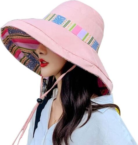 Women's Sun Hats Summer Beach UV Protection UPF Packable Wide Brim Chin Strap... - Picture 15 of 31