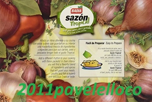 Badia Sazon Tropical con Mezcla de Cilantro (2 Cajas) con 20 Paquetes cada uno (3.52oz) Foto 4 de 4