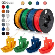 MIDORI® 3D Drucker Filament PLA PETG 1,75mm Spule Rolle 1kg Premium Markenware