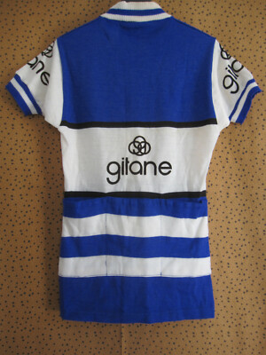 Maillot Cycliste vintage GITANE Ciel Acrylique Velo 70'S