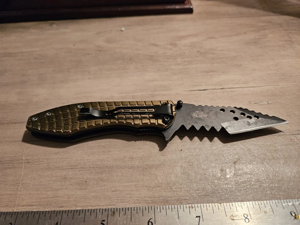 GERNADE GRIP - Cuchillos Tac-Force TF-729GN Cuchillo Táctico Plegable 5" Cerrado Foto 4 de 4