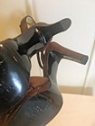NEW Women's STUART WEITZMAN Brown Heels Size 10 Glitter Satin Peep-Toe Spain — photo 10