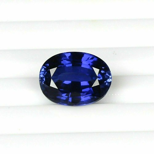 Natural Blue Sapphire Ceylon Cornflower 6.87 Ct Oval Certified Loose Gemstone - Picture 2 of 5