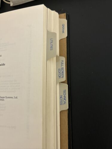QNX Books X 3 Operating System Binder - Operating System & WATCOM C User Guide - Picture 7 of 18