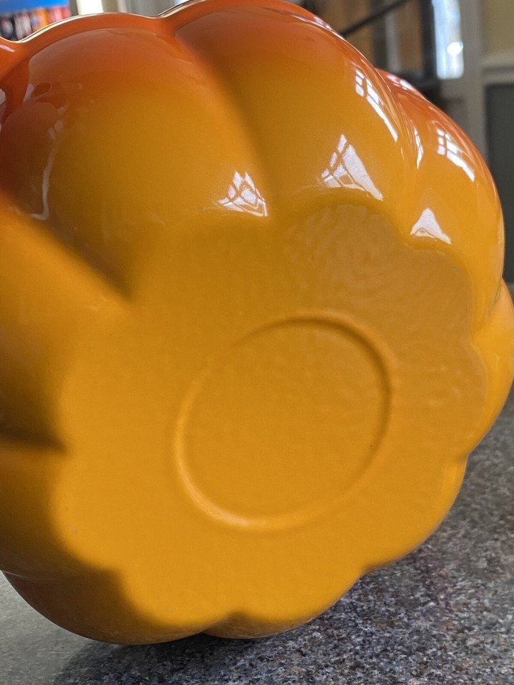 Halloween 2L Cast Iron Pumpkin Casserole Dish Pan Oven Hob 20cm eBay