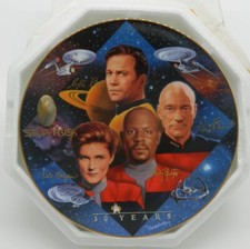 Star Trek 30 lat Captain's Tribute Płyta ceramiczna 1997 Hamilton BOX BEZ COA