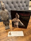 Lot of 3 items from Chinese Terracotta Warriors exhibit; statue, book and ticket — photo 1