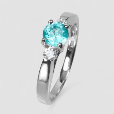 Graceful Neon Blue Paraiba Tourmaline 925 Sterling Silver Handmade Fine Rings