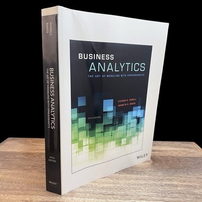 Business Analytics Art of Modeling w/ Spreadsheets 5th Instructors Evaluation PB
