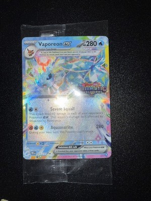 Vaporeon ex 023/131 Prismatic Evolutions Surprise Box Stamped Promo Sealed