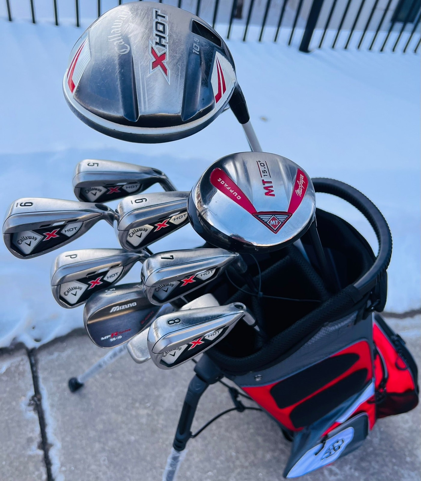 +1" Long - Callaway X-Hot Golf Set + NEW BAG