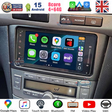 Android 15 Car Stereo For Toyota Avensis MK2 2007-2009 Wireless CarPlay GPS WiFi