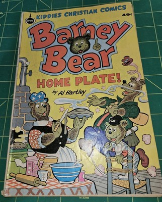 Barney Bear Home Plate - Kiddies Christian Comics - Al Hartley - 1979 - Rare!
