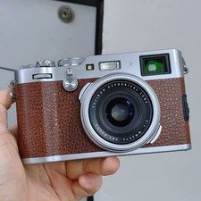 FUJIFILM X100F 24.3MP Digital Camera Brown English 95% New Tested