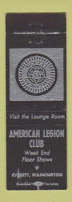 Matchbook Cover - American Legion Everett WA