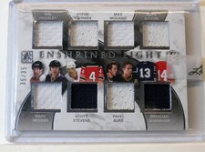 2016 Leaf Enshrined Eight 35/35 Housley, Messier, Yzerman, Modano, Bure, Sundin+