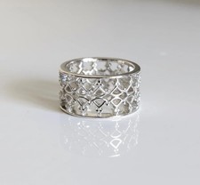 Elegant Sterling Silver Eternity Band Ring