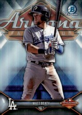 2018 Bowman Chrome #AFL-MB Matt Beaty 2017 AFL Fall Stars