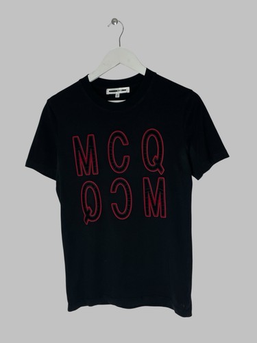 McQ, McQ Alexander McQueen Velvet Reverse Logo T-Shirt Size XS