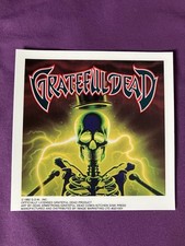 NEW Vintage Grateful Dead Window Sticker Decal RARE 1992 Skeleton 6  Rock Hippie