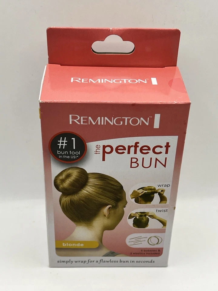 Remington THE PERFECT BUN Hair Styling Accessory BLONDE New In Box NOS Sealed - Image 2 of 4