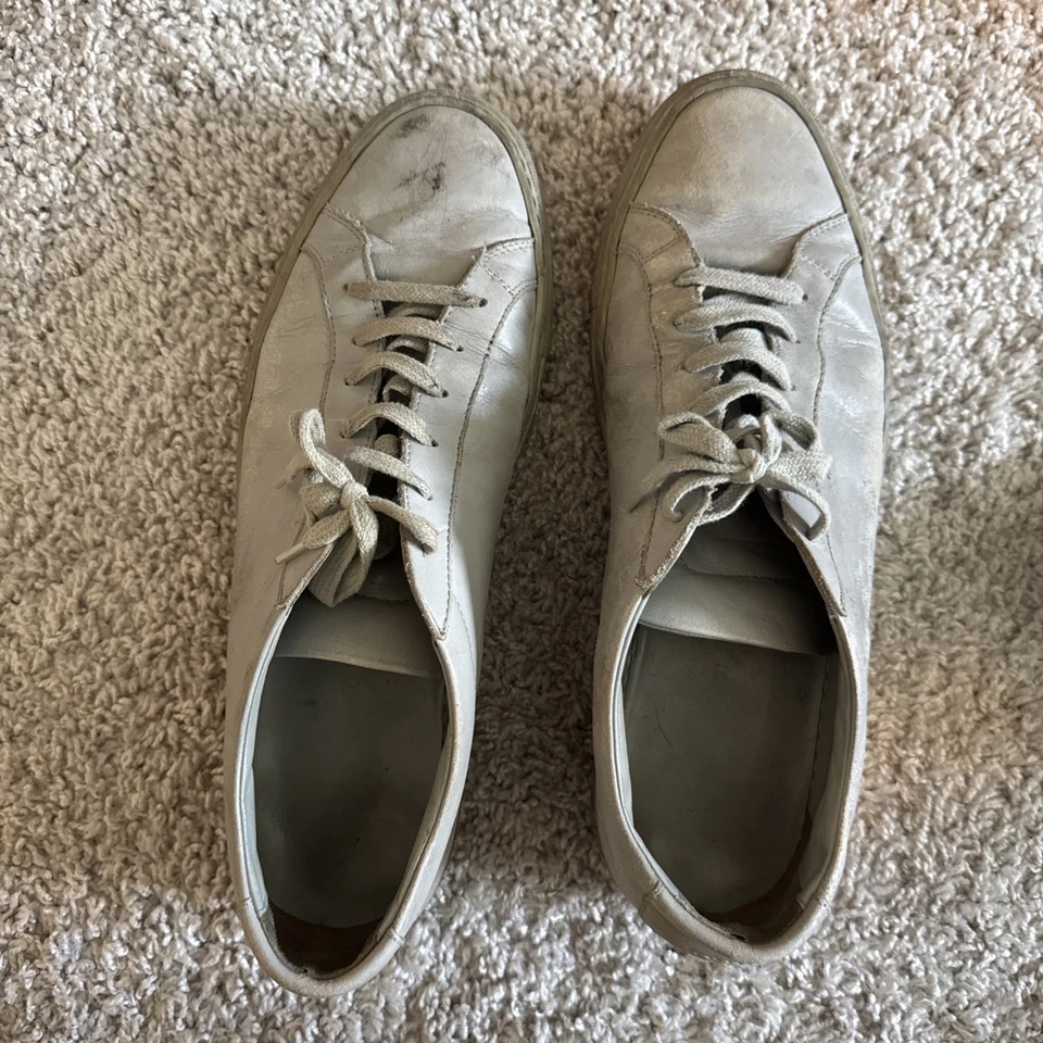 Common Projects Original Achilles Low Grey Mens 44 11 Italy Made Sneakers Shoes - Image 1 of 4