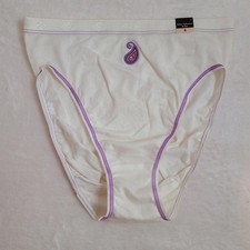 New VTG Delicates Signature Cotton Hi-cut Brief Panty Size M