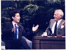 JERRY SEINFELD Signed Autographed 8.5x11 THE TONIGHT SHOW  JOHNNY CARSON Photo