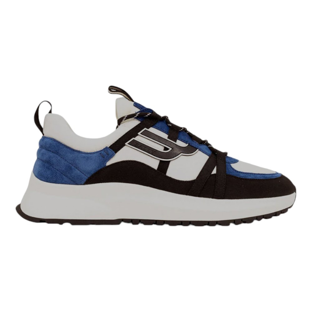 Мужские кроссовки Bally Damon 6303815 из чернойсинейбелой замши с вставками цена 720 долларов США 63190₽