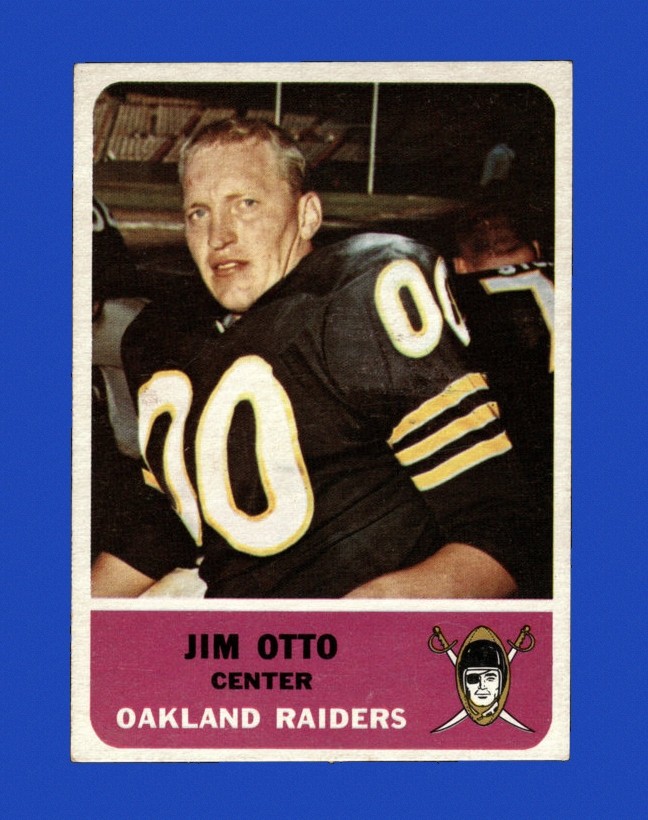 1962 Fleer Set-Break # 72 Jim Otto EX-EXMINT *GMCARDS*