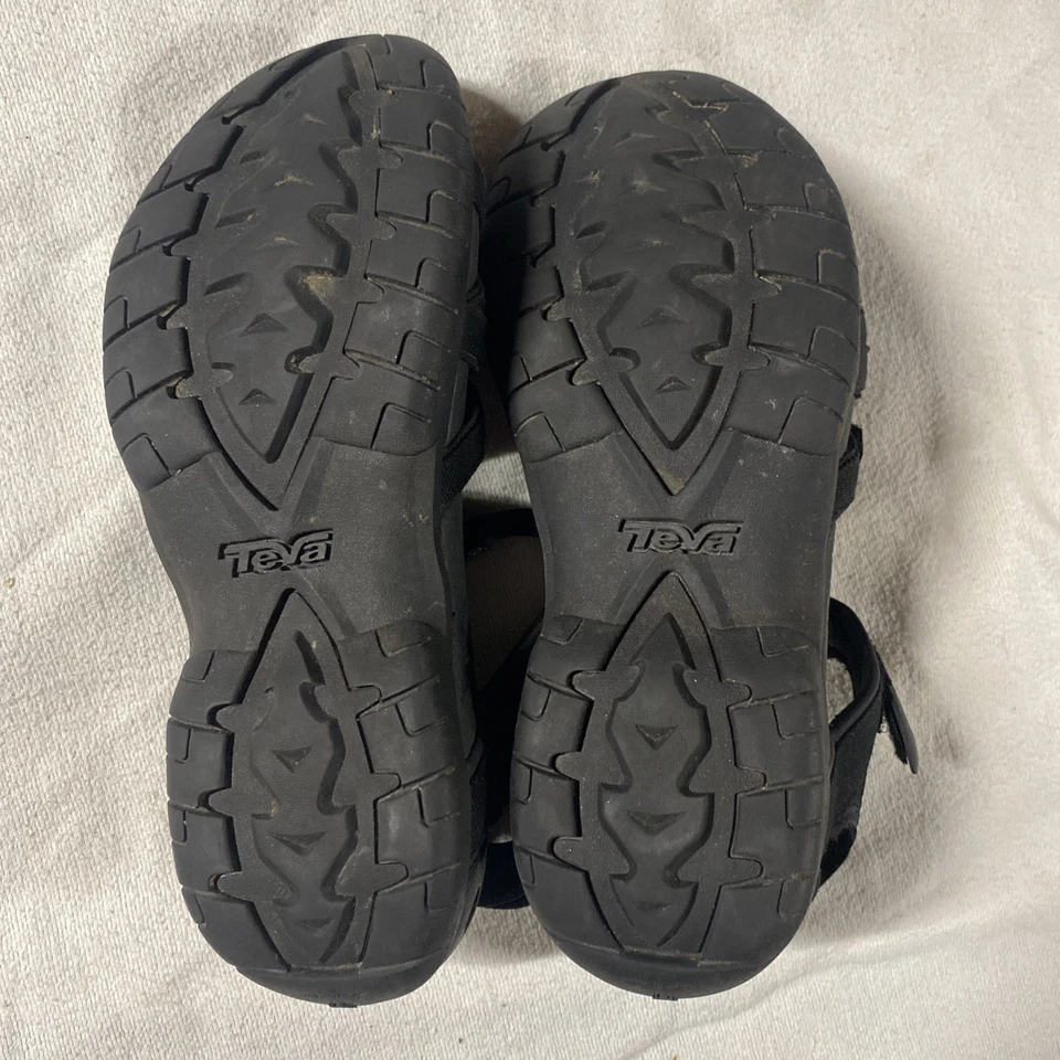 Sandalias de Senderismo Teva Tirra Negras con Tiras Mujer Talla 10 Verano Exterior Foto 3 de 4