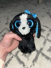 Ty Beanie Boos TRACEY Portuguese Water Dog Puppy Rare 7 Inch 2017