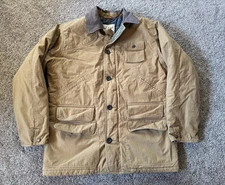 Woolrich Tan Pheasant Barn Coat Hunting Jacket Size Mens Medium Zip Up
