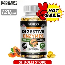 Digestive Enzymes Caps Digestive Support Supplement 120Ct Reducegas & Bloating