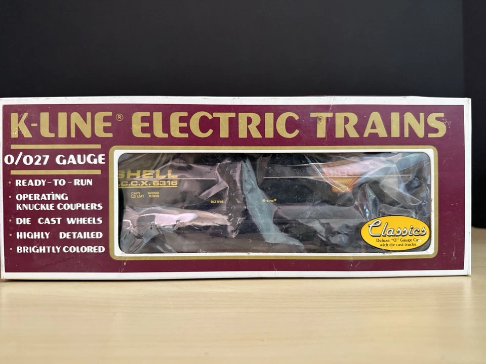 O GAUGE - K-LINE K-6316 SHELL CLASSIC SINGLE DOME TANK CAR With Box B1 - Image 2 of 4