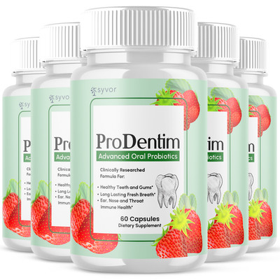(5 Pack) Prodentim Oral Probiotic Support for Healthy Teeth & Gums 300 Capsules