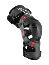 Alpinestars MX Ginocchiere (Coppia) - Supertech RK-10 Plasma (Nero/Rosso)