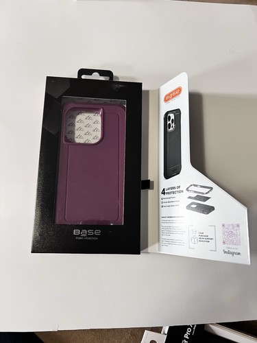 Base Boulder iPhone 15 Pro (6,1") custodia protettiva robusta abilitata Wine MagCharge - Foto 3 di 6