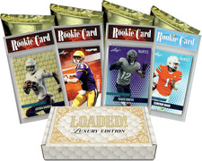 LUX Football Limited Edition Collector'S Box: 4 Certified Mint+ Leaf Rookie Card