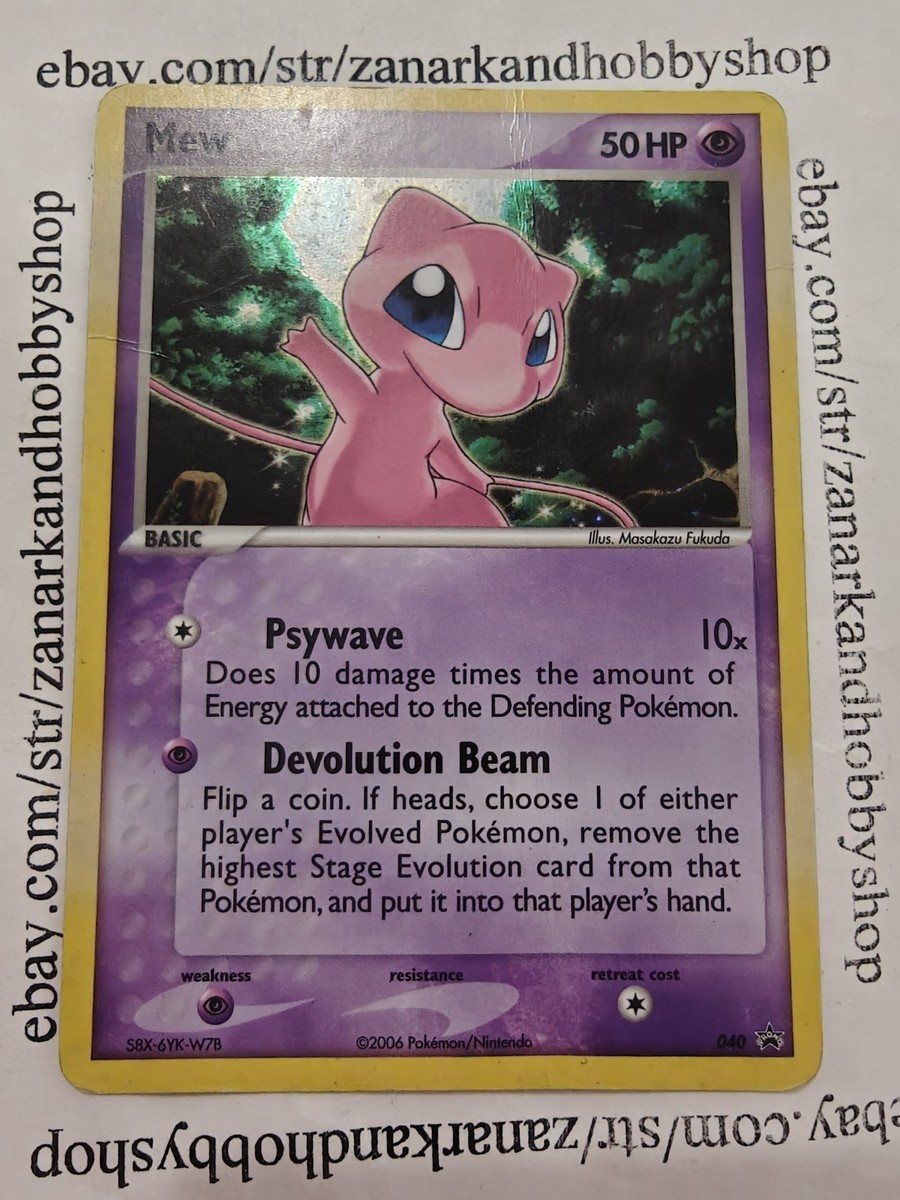 Pokemon Mew 040 Black Star Promo DAMAGED | eBay