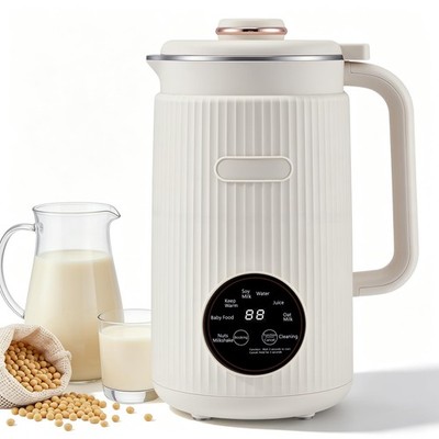 8-in-1 Nussmilchbereiter, 1200ml Automatisch Soja & 195*195*315mm, Edelstahl 