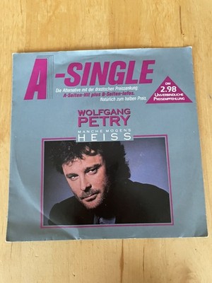 7'' 1988 RARE ! WOLFGANG PETRY Manche mögens heiss /VG+ Single Vinyl top Zustand