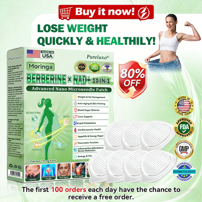 #ad Pureluxo Moringa Berberine NAD Weight Loss Patches Advanced Nano Microneedle $19.95