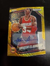 2024-25 Panini Prizm Black Gold Shimmer FOTL Auto Hakeem Olajuwon  10/10