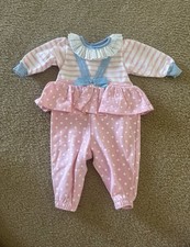 BusterBrown Baby Girl Romper for 6-9 Months Vintage Pink and blue