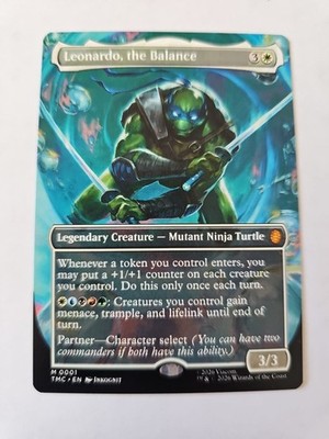 Leonardo, the Balance (0001) (Borderless) Commander: Teenage Mutant Ninja...