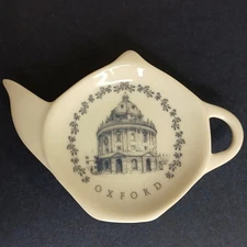 Oxford Dome Building Teapot Shaped Tea Bag Rest Holder Radcliffe Camera Rare HTF